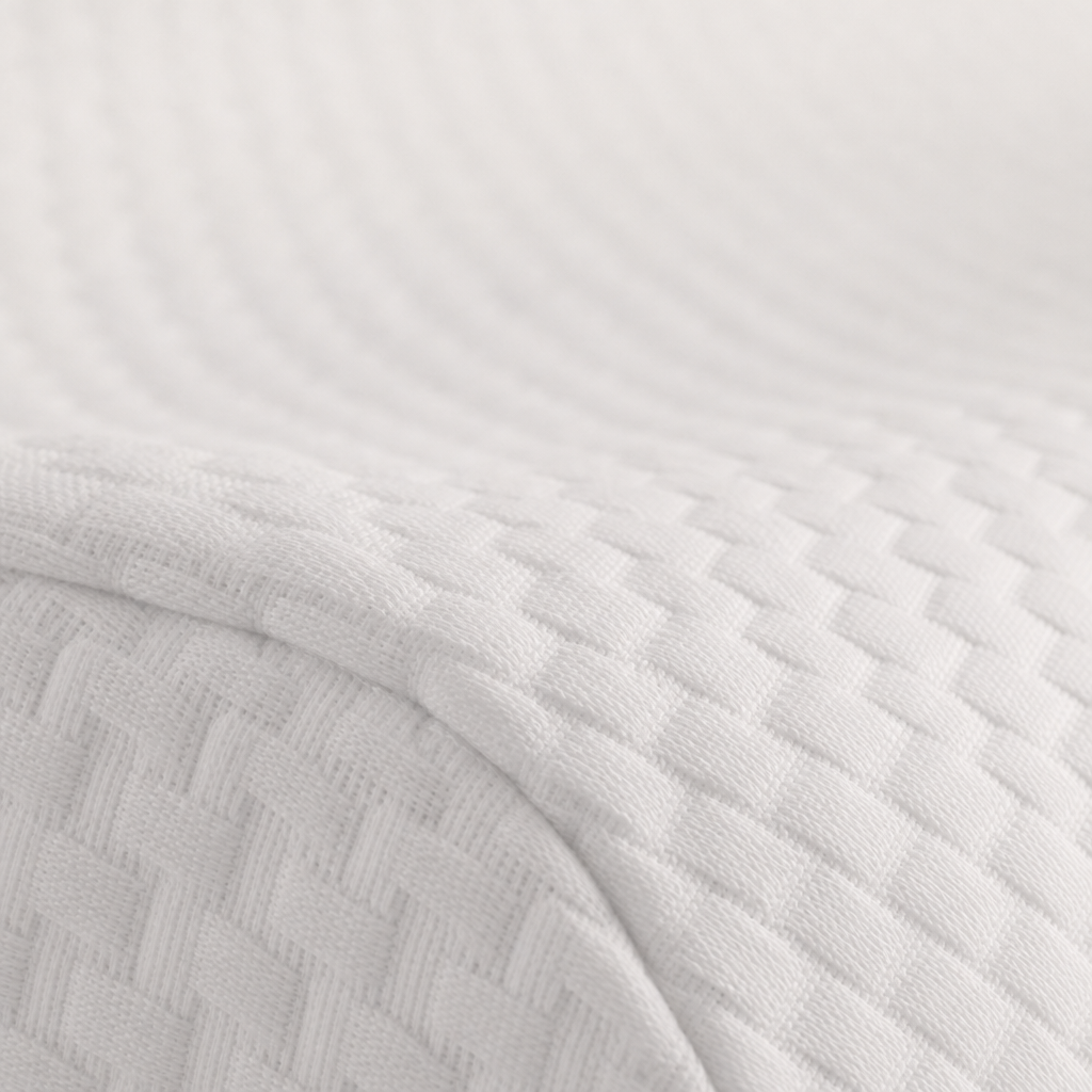 Wave-Contour Pillow — fabric detail
