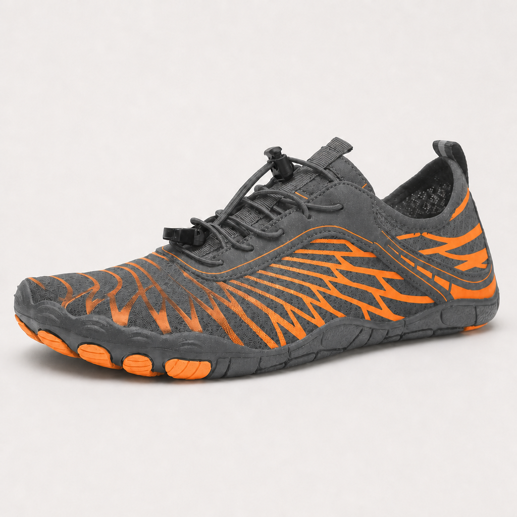 Water Shoes — Five Colors and Twelve Sizes — grey orange stripes colour