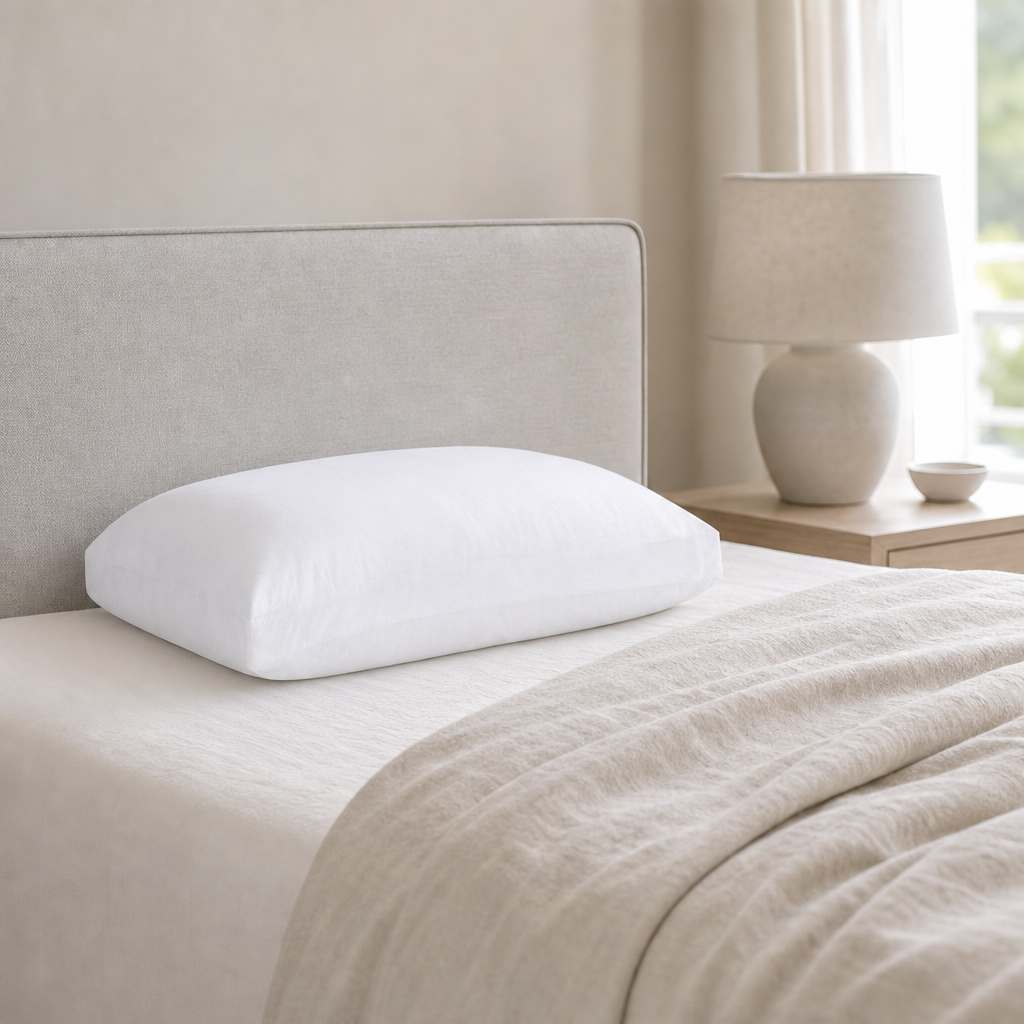 Dual-Core Memory Foam Pillow — in use