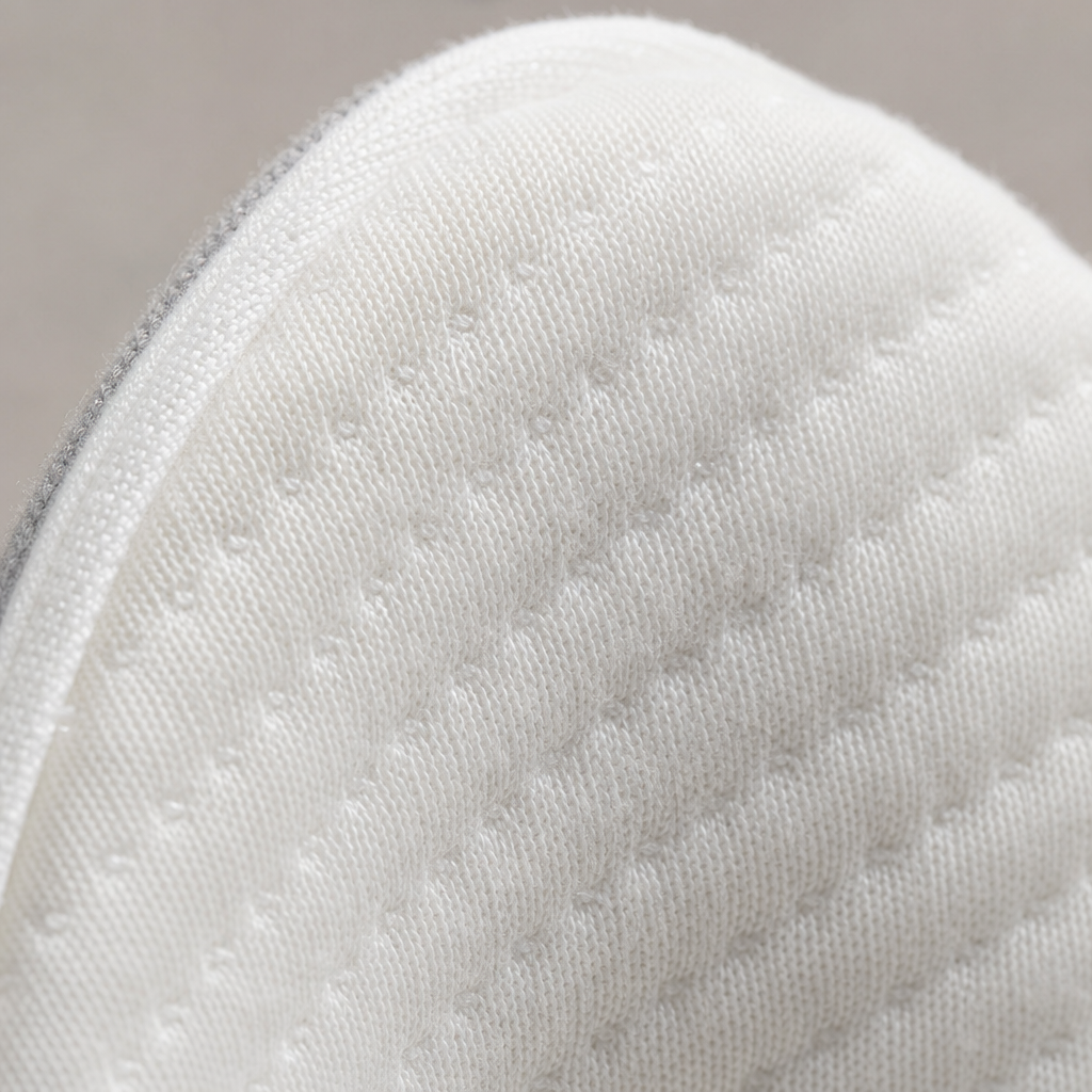 Contoured Knee Pillow for Side Sleeping — fabric detail