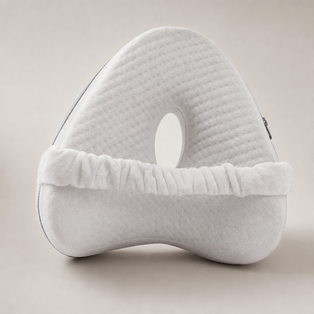 Contoured Knee Pillow for Side Sleeping — key features
