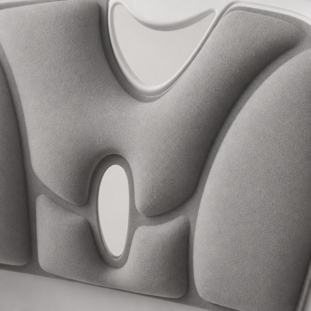 Contoured Chair-Back Cushion — fabric detail
