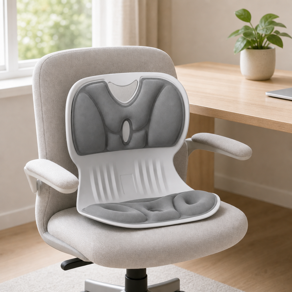 Contoured Chair-Back Cushion — in use