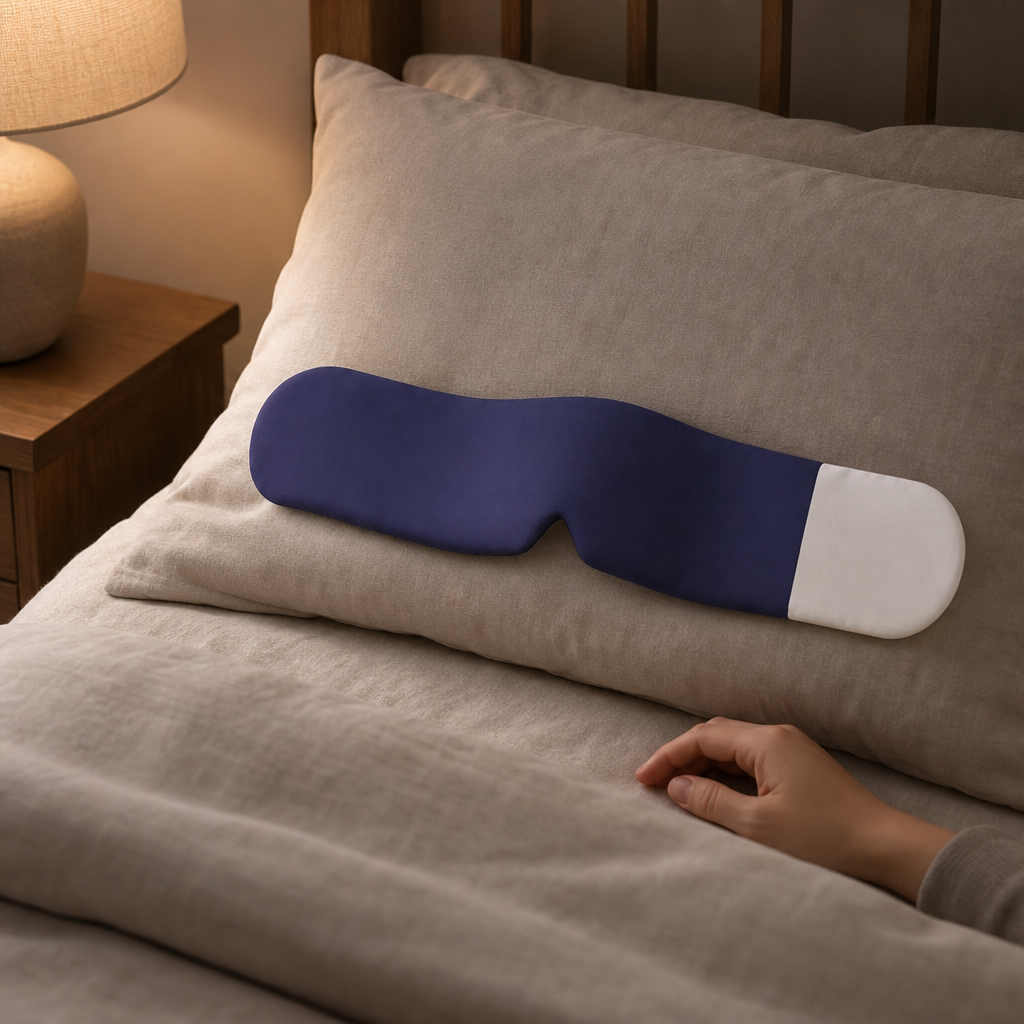 Weighted Eye Mask — Six Colors — in use